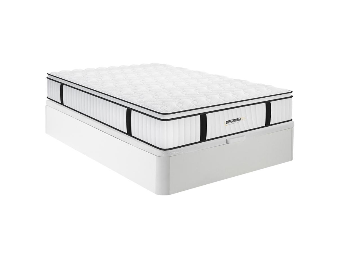 Sommier Cofre Delice DREAMEA HOTEL Tecido Branco (160x200cm)