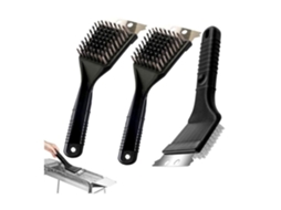Escova de Limpeza para Grelha, com Raspador, Aço Inoxidável AQUAFORGE