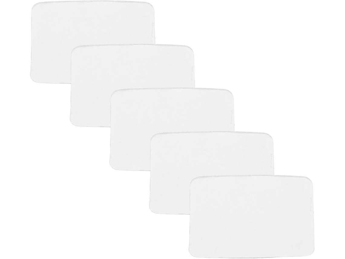 Fitas Adesivas Antiderrapantes Popetpop Para Carpetes E Almofadas, Pvc Branco, 5 Pares, Uso Doméstico Versátil E Fixação