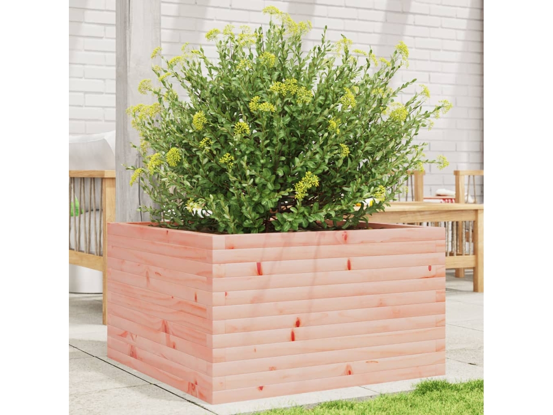 Vidaxl Vaso/floreira De Jardim 80x80x45,5 Cm Madeira De Douglas Maciça
