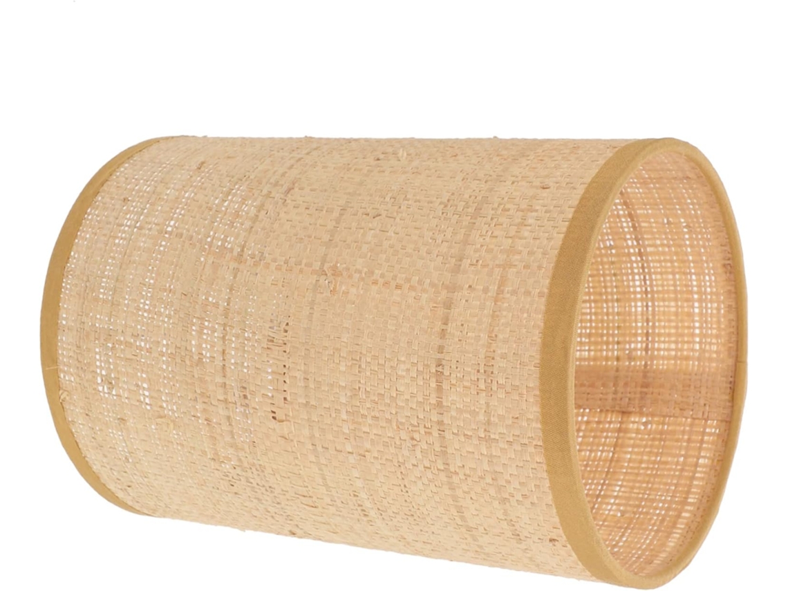 Abajur Decorativo Em Rattan E Metal, Compatível Com Soquetes E14 E E27 Para Luminárias De Mesa E De Chão.