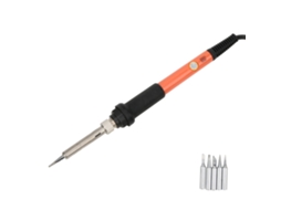 Conjunto De Ferro De Soldar Laxiscreed De 20 Peças Com Ajuste De Temperatura E Interruptor