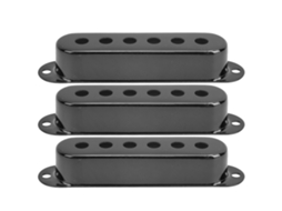 Capa para Captador Único de 3 Polegadas em Latão, Acessórios para Instrumentos Musicais, Guitarra Elétrica St Sq, Preta AQUAFORGE