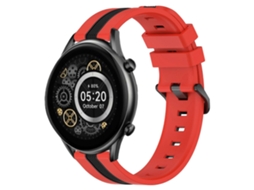 Pulseira De Silicone Bicolor Vertical De 22 Mm Para Xiaomi Haylou Rt2 Ls10