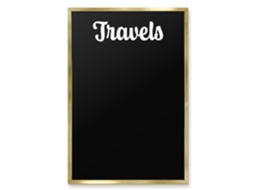 Magnetic Glass Board Travels For The Hall Espelharte (40x60 Cm)
