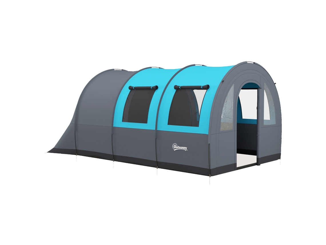 Barraca Camping 3 Pessoas 480x260x200cm com 2 Portas e Bolsa