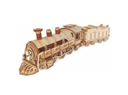 Kit De Modelo 3d Em Madeira, Em Formato De Trem, Com Função De Movimento Mecânico. 160 Peças.