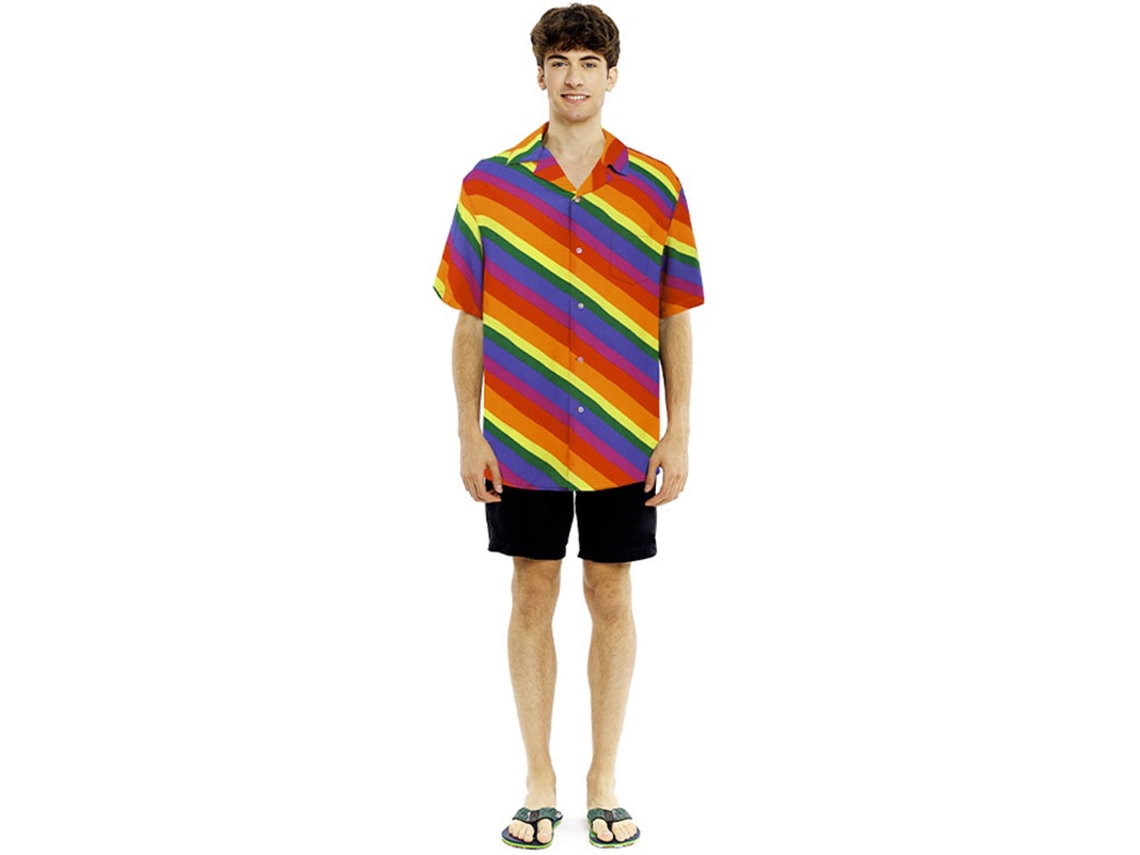 Camisa arco-íris para homem