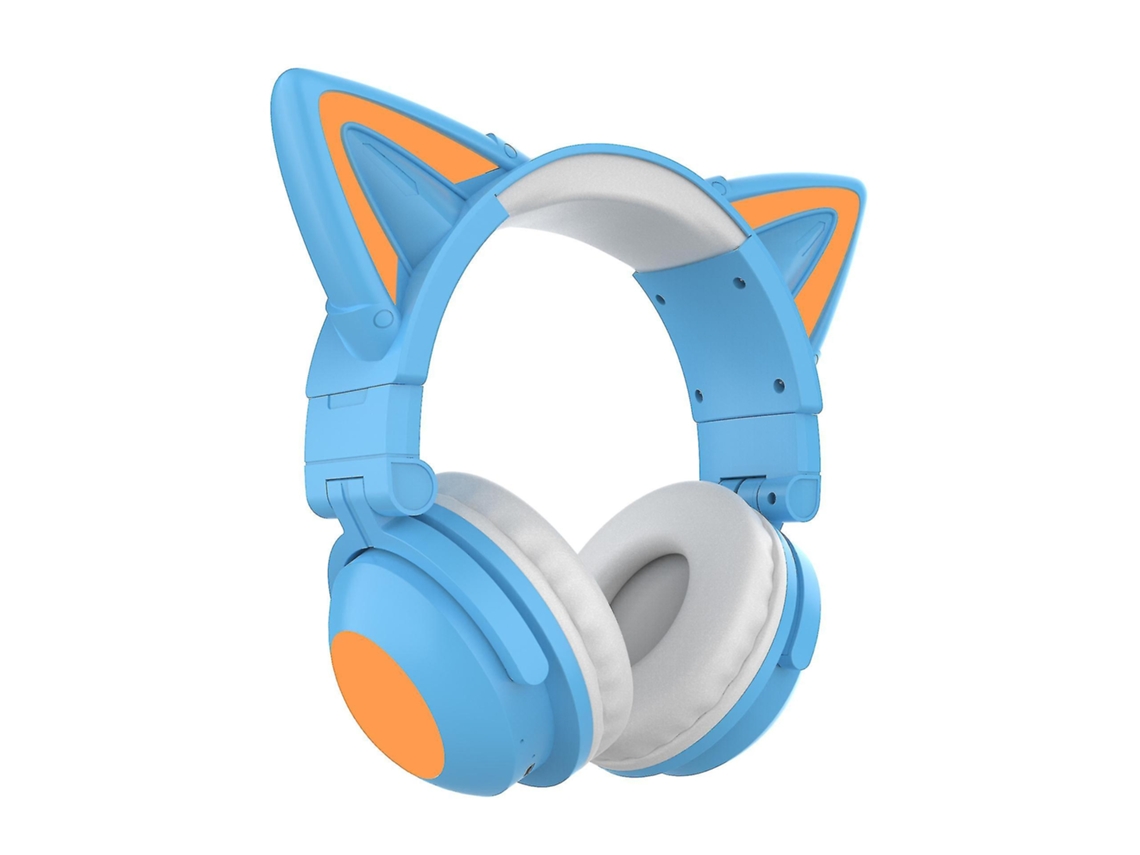 Auscultadores Bluetooth Cat Ear Blue