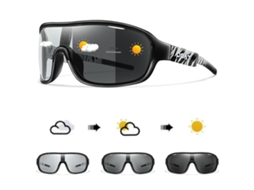 (estilo 4) Óculos De Ciclismo Fotocromáticos Polarizados Unissex, Armação De Polímero, Lentes Tac
