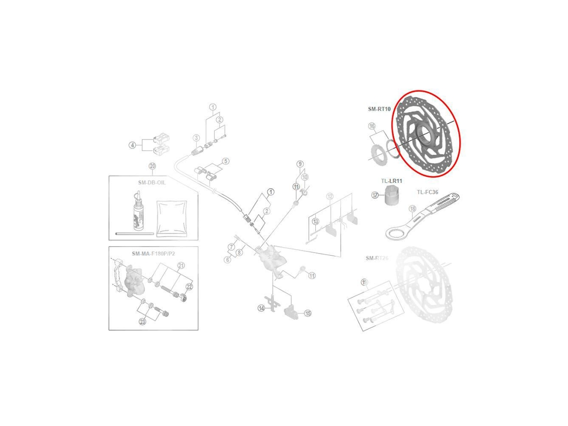 Shimano Sm Rt10 Center Lock