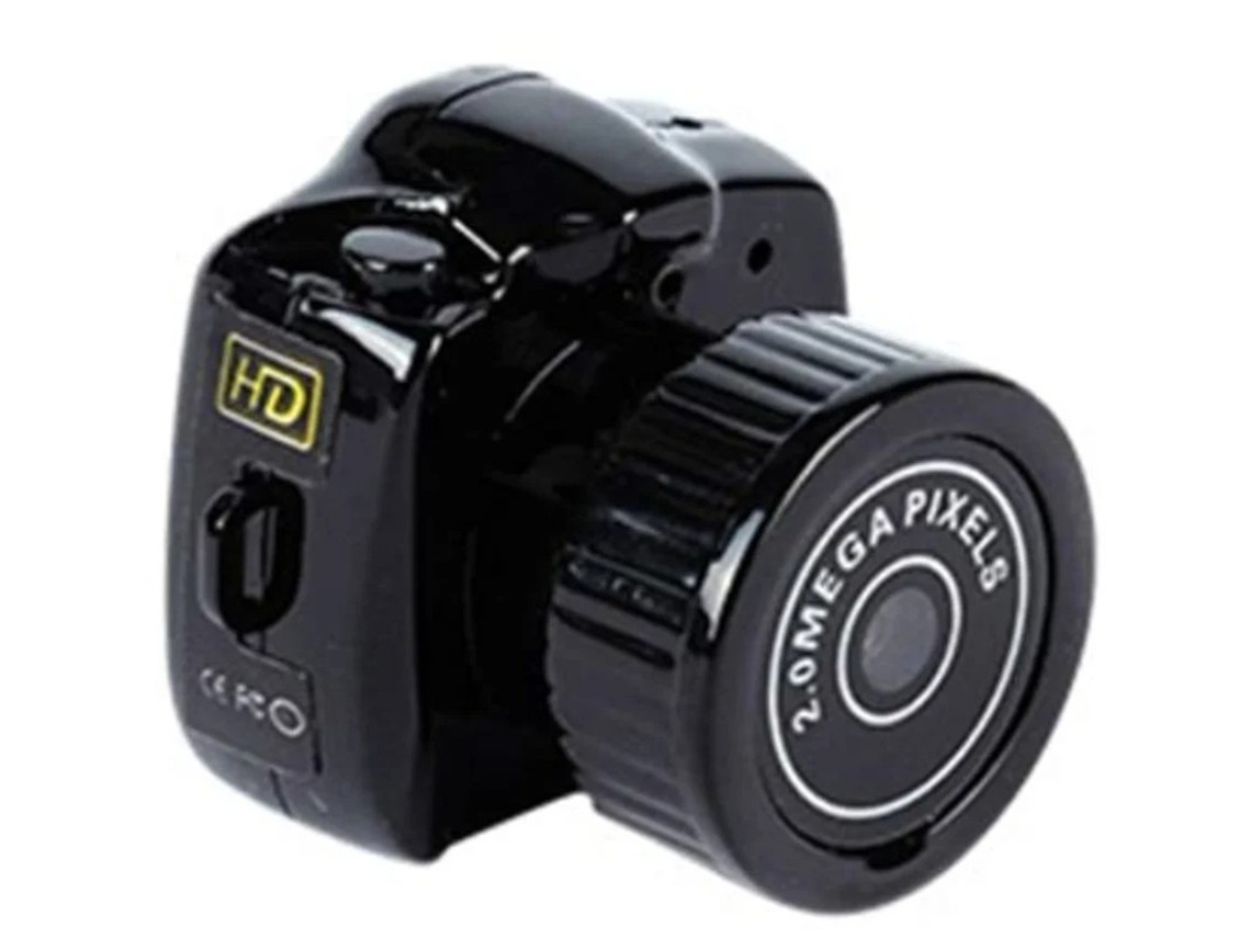 Mini filmadora esportiva para animais de estimação, pequena câmera de segurança DVR, versão HD 1080P com visão noturna infravermelha, preta Bestvite