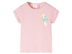 T-shirt De Criança Rosa-claro 140