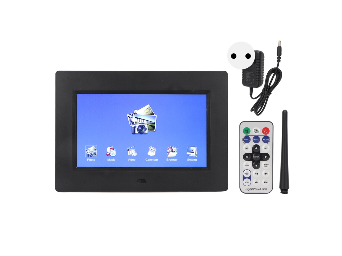 Quadro Digital 7 Polegadas Hd LAXISCREED com Controle Remoto