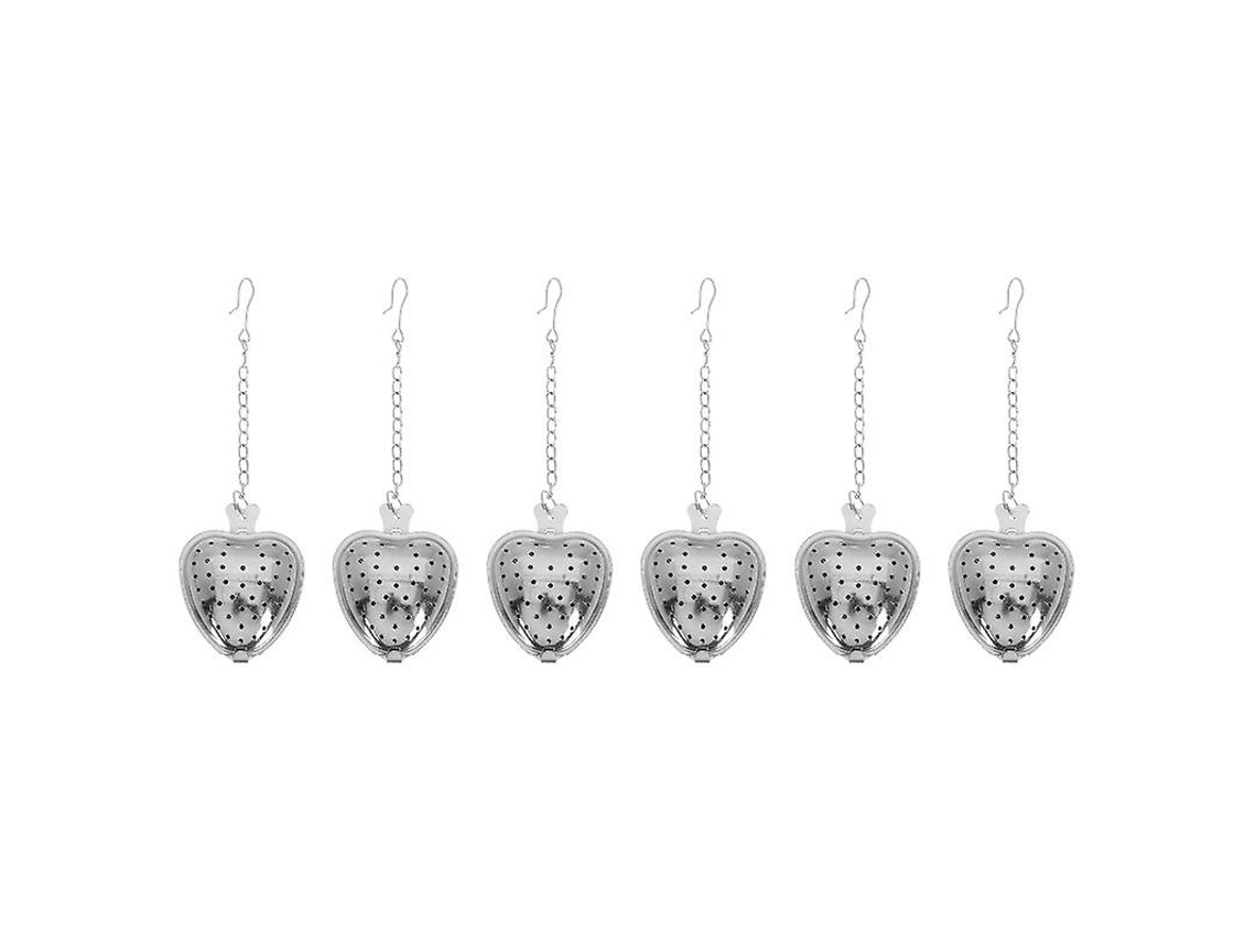 6pcs Coador De Chá De Metal