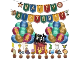 Acessórios para Festa Harry Potter BRILVIBERA, Balões, Decoração de Bolo, Banner