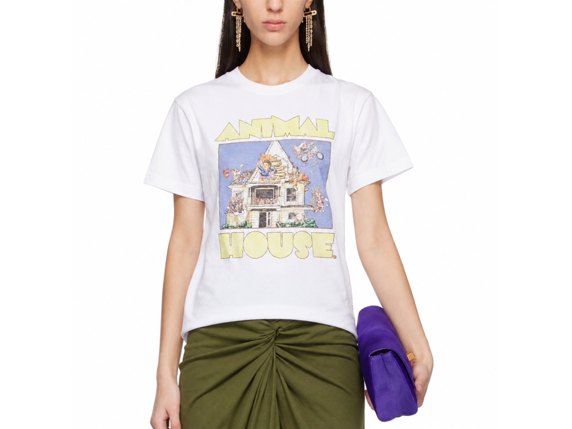 Rockinstone Animal House Movie Cartoon White Adult T-shirt Size:xxl