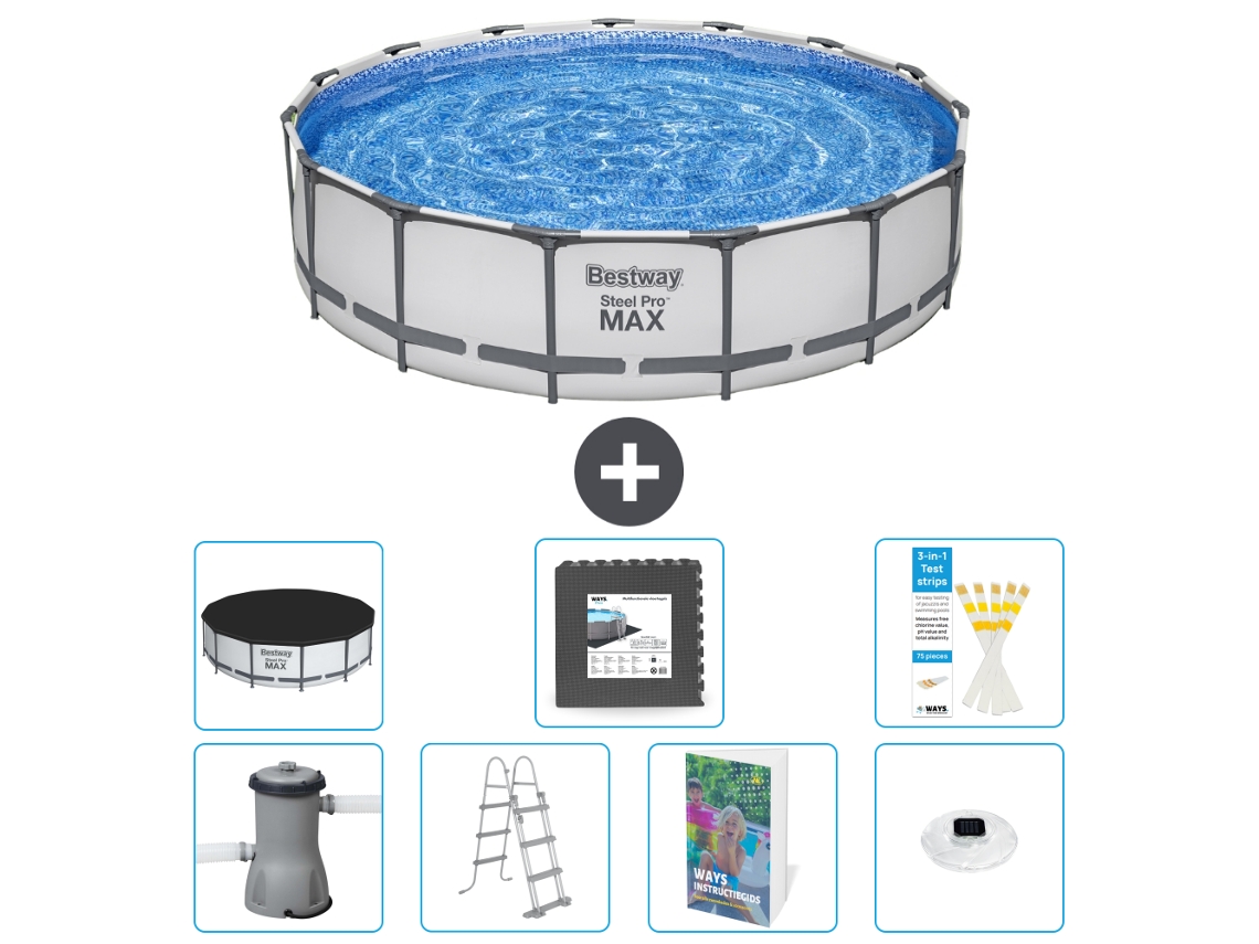 Bestway Piscina Bestway Steel Pro Max Redonda - 457x122 Cm - 8-peças S608
