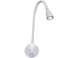 Luminária De Parede Alipis 3w Para Leitura Em Quartos E Hotéis, Com Braço Flexível De Alumínio, Luz Suave E Confortável
