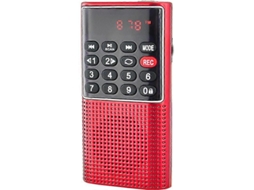 Rádio Portátil Pequeno L 328, Rádio Portátil Recarregável Com Função De Gravação, Suporte Para Mp3/tf Olysi Shop