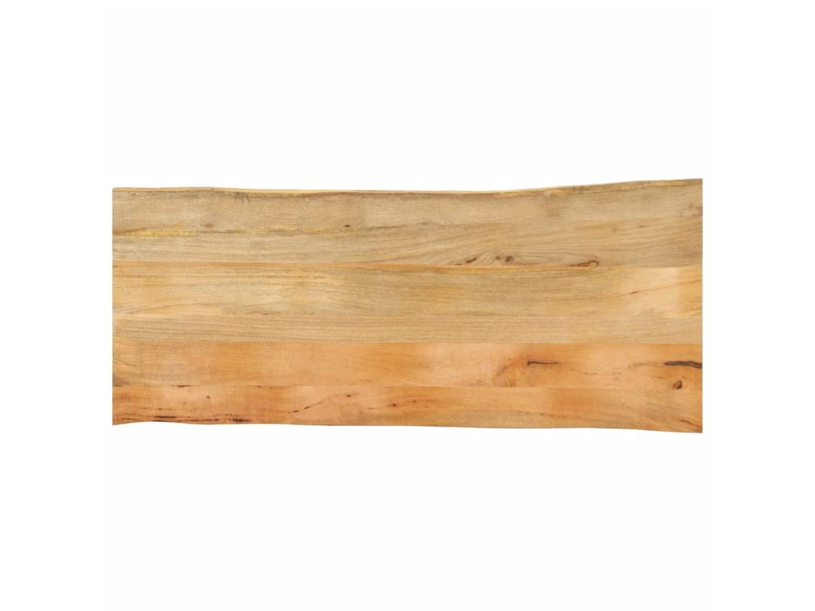 Vidaxl Tampo De Mesa C/ Borda Viva 140x60x2,5 Cm Mangueira Maciça