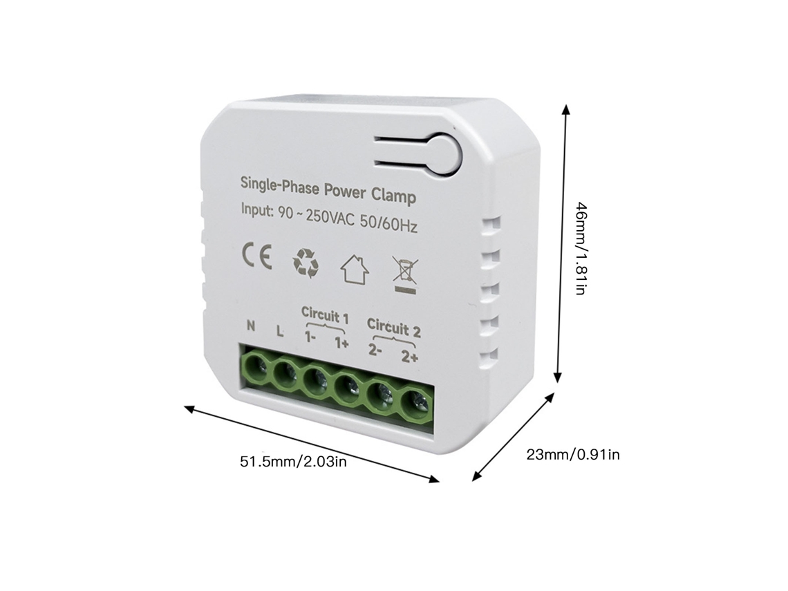 Laxiscreed Medidor De Energia Wi-fi Smart Com Medição De Corrente E Consumo Em Tempo Real