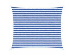 Vidaxl Vela De Sombra Azul E Branco 2,5 X 4 M Hdpe