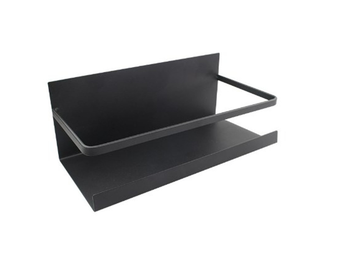 Organizador Magnético Ajustável Aço Carbono Geladeira Preto