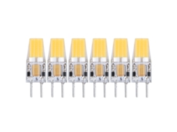 6pcs Lâmpada gy6.35 cob 5w 12v silicone luz 360° econômica para teto parede ambiente | S/MARCA