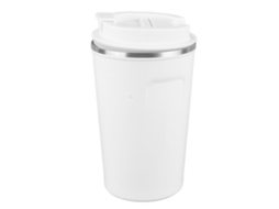 Copo Térmico LAXISCREED 380ml Inox Branco Viajem Trabalho