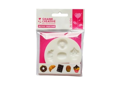 Molde de silicone DTM Leisure para mini doces, 7 cm, 5 formatos, antiaderente