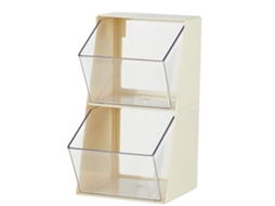Suporte Para Saquinhos De Chá De Camada Dupla Em Formato De U, Grande Capacidade, Transparente, Multifuncional, Lanches, Prateleira Para Cosméticos, B