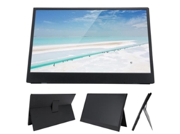 HURRISE Monitor Display 13 3 '' Ultrafino 1080P Full Hd Monitor Tela Dupla Usb C Ips Portátil para Jogos e Projetor de Vídeo com Som