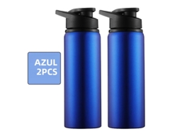 (azul, 2 Unidades) Garrafas De Água Portáteis De Metal Reutilizáveis E À Prova De Vazamentos