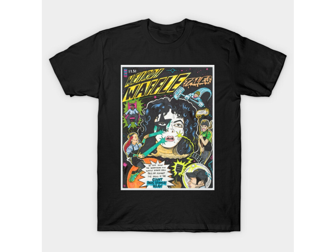 T-shirt Rockinstone Ozzy Osbourne Waffle House! Fight In Space! Tribute And Remembrance(l)