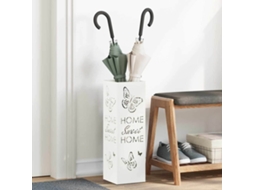 Vidaxl Suporte Para Guarda-chuva De Chuva Branco 15,5 X 15,5 X 49 Cm