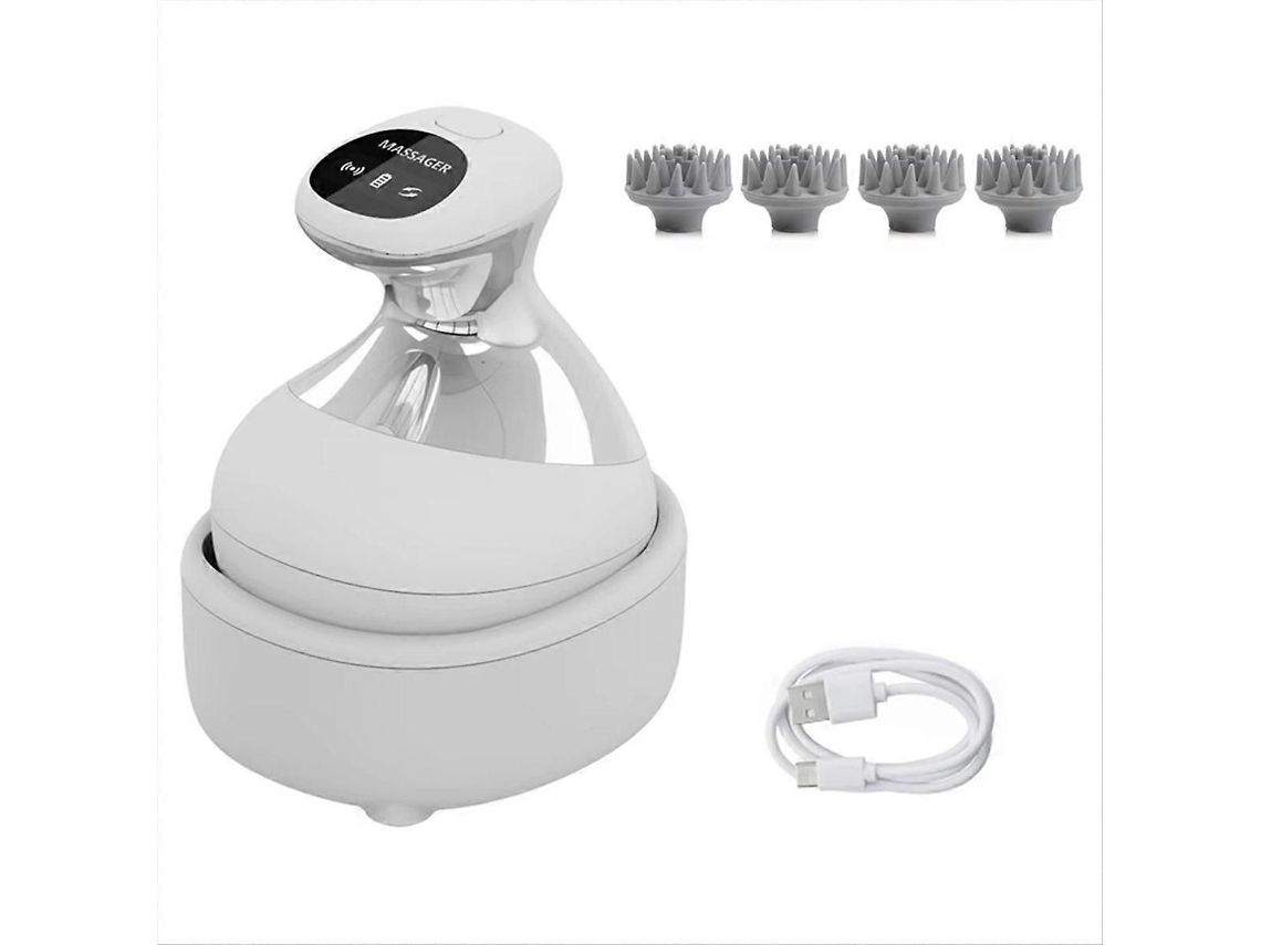 Massageador Elétrico de Couro Cabeludo com Terapia Luz Vermelha, Cabeça Portátil À Prova D'água, a Massamento Tecidos Profund GOKOCO