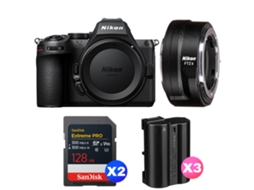 Z5 Ii + Ftz Ii + 2 Sandisk 128gb Extreme Pro Uhs ii Sdxc + 3 Nikon En el15c + Ebook “20 Dicas para Fotos Que Impressionam” NIKON