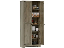 Armário de Cozinha PROFESIA BOYANG com 2 portas, prateleiras ajustáveis (78x31,5x182 cm) marrom acinzentado