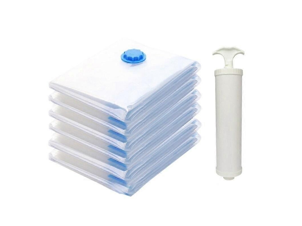 Sacos De Armazenamento Grandes Com Compressão A Vácuo E Bomba Manual Para Selagem Vácuo, Protegendo Contra Umidade Poeira.