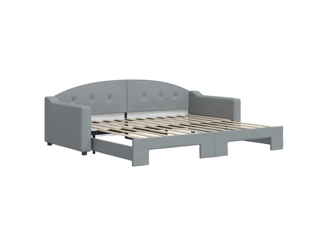 Daybed With Trundle, Daybeds With Trundles Vidaxl Cinzeto Tecido (90 X 200 Cm)