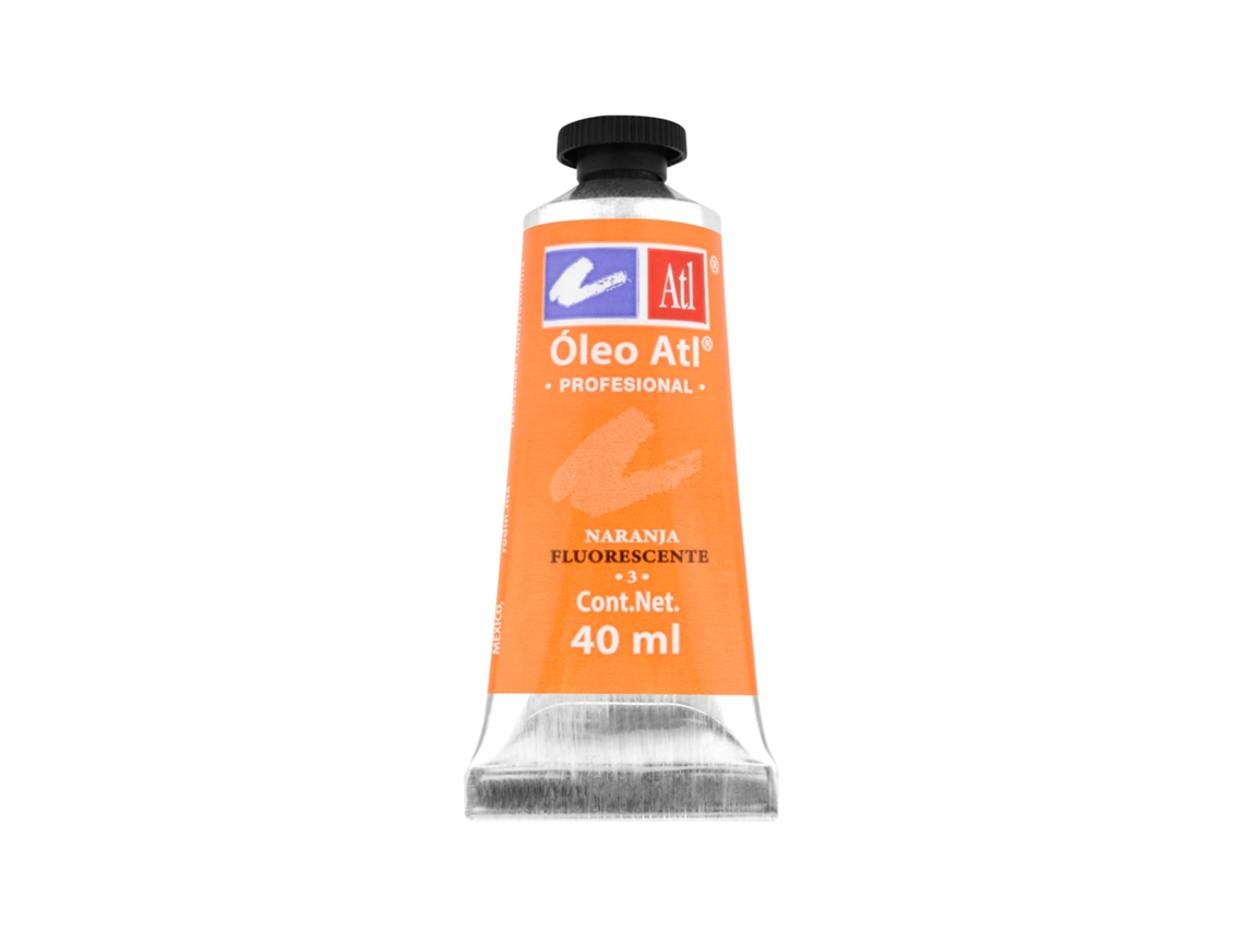 Tinta A Óleo Fluorescente Atl 40 Ml (naranja Fluor 3)