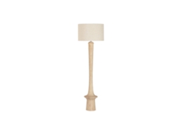Luminária de Chão em Linho Natural com Cabo em Formato de Manga, 51x51x171cm ALEXANDRA HOUSE LIVING