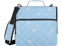 File Organizer 3 Rings 1, 5 Polegadas Com Alça De Ombro E Mão, A Prova D Água, Adequado O Ensino Médio