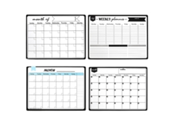 Kit De Calendário Para Quadro Branco Com 4 Peças Calendário Magnético Para Geladeira Mensal Slowmoose