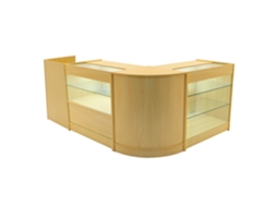 Conjunto De Balces Comerciais Vega | Maple | Cm60 K900 C900 Tb60 | Mdf E Vidro Temperado | Prateleiras E Portas Monstershop