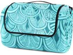 Lurelia Manta De Piquenique 200x200cm, Manta De Praia Impermeável Com Alça