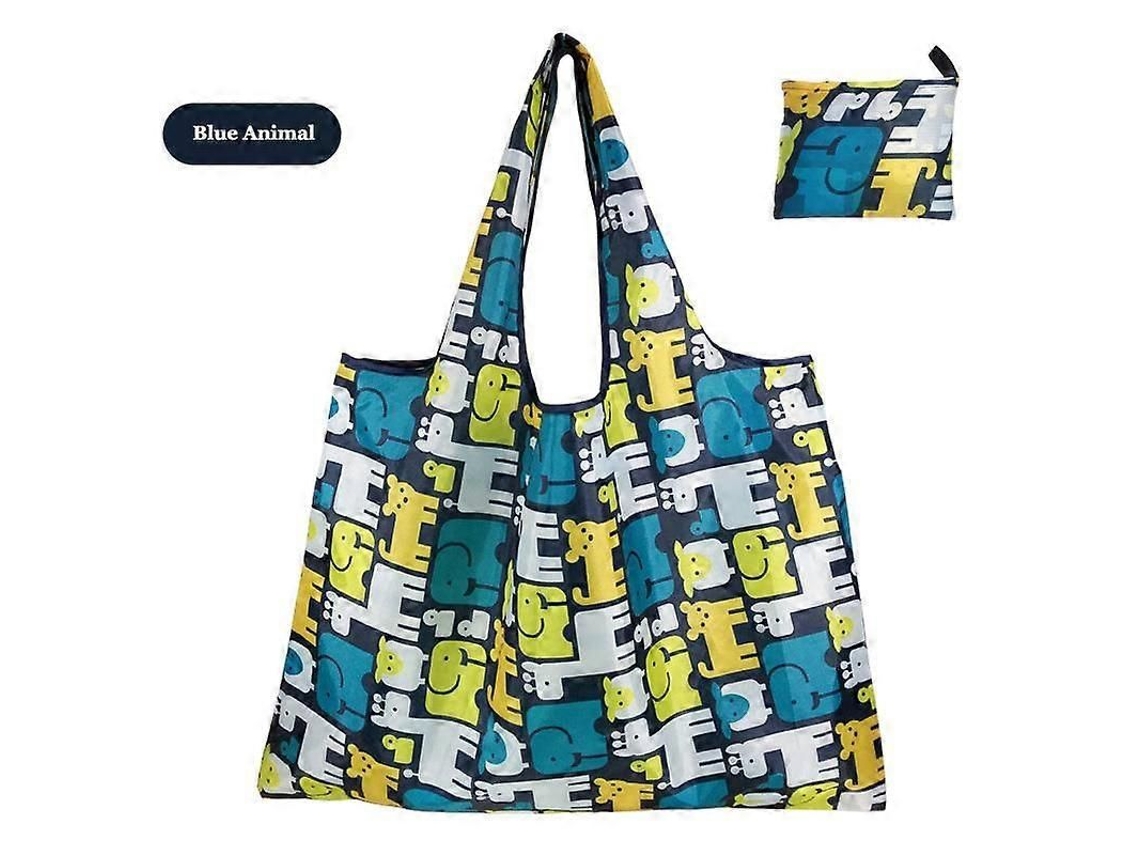 Bolsa Grande de Tecido Oxford Grosso, Ombro Grande, Ecológica, Reutilizável, Portátil, Feminina Dob Rável, Compras. GOKOCO
