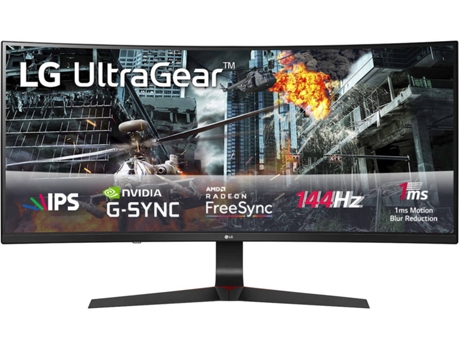 Monitor Gaming Curvo LG 34GL750-B (34'' - 1 ms - 144 Hz - G-Sync)