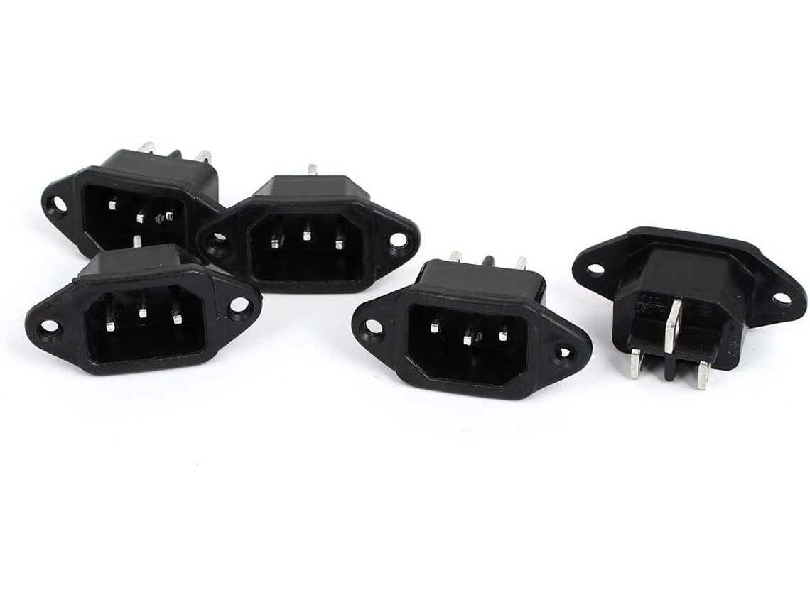 Conector de Entrada Energia Macho Iec 320c14 Ac 250v 10a CHABERLU